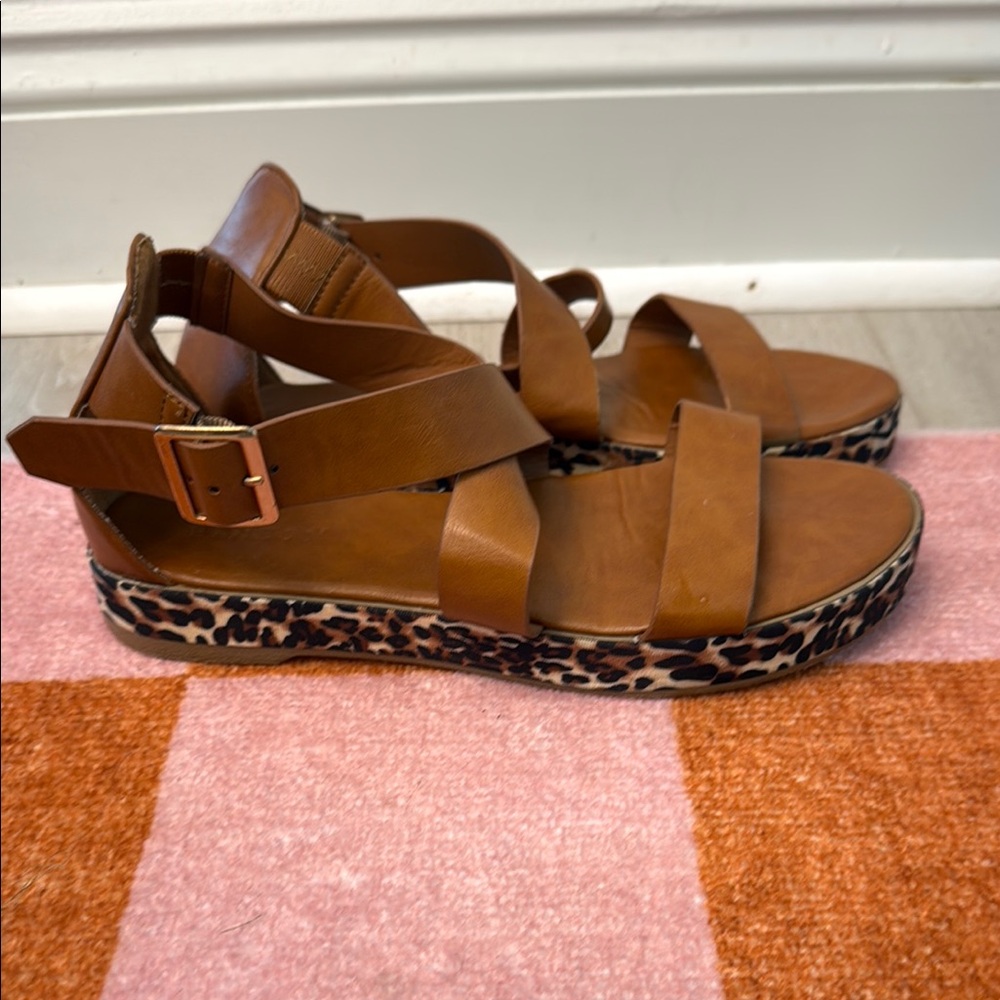 BAMBOO Brown Sandals with Chunky Sole